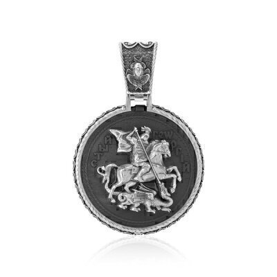 картинка Образ из серебра "Святой Георгий Победоносец" (95812) 